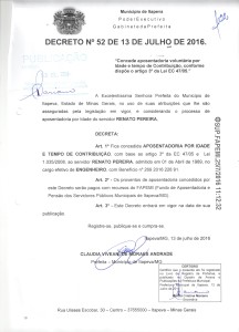 Decreto Renato Pereira